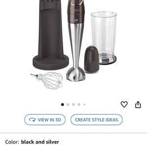 Black and Silver Hand Blender Set